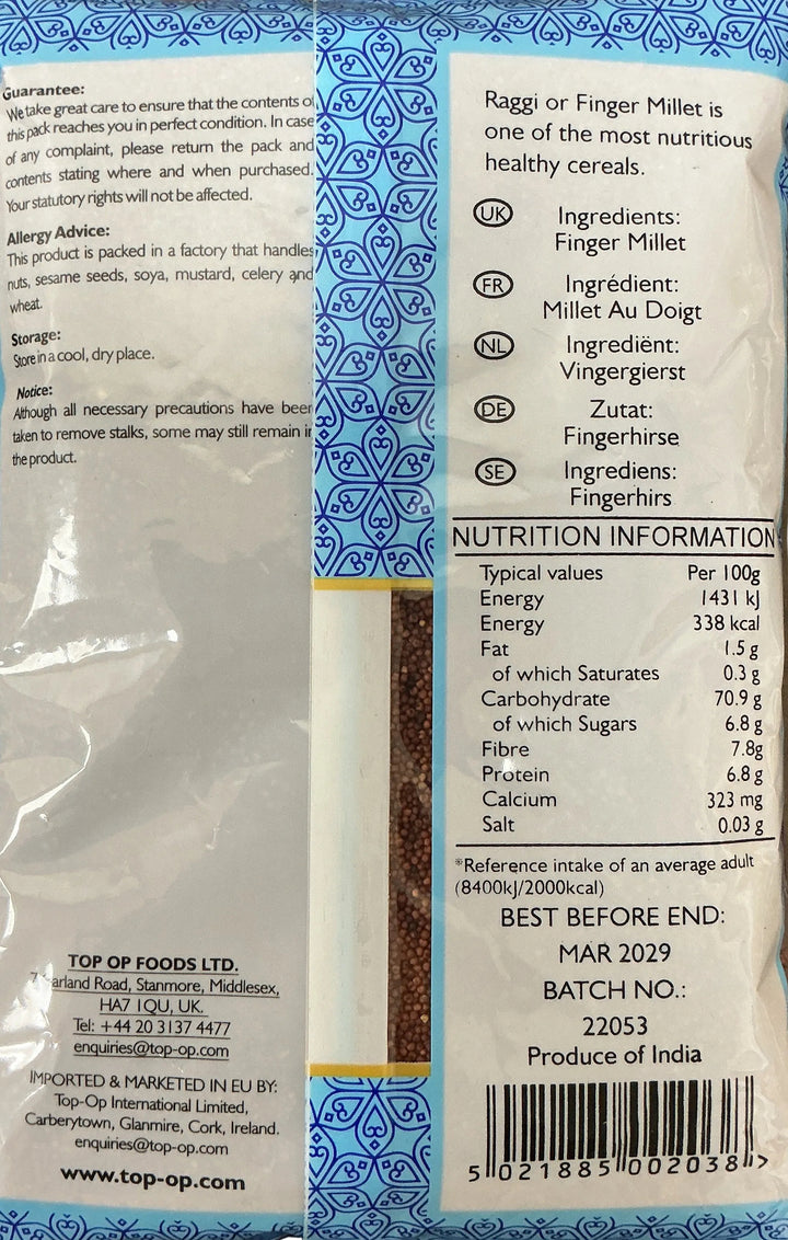Top OP Raggi Whole Finger Millet 1kg