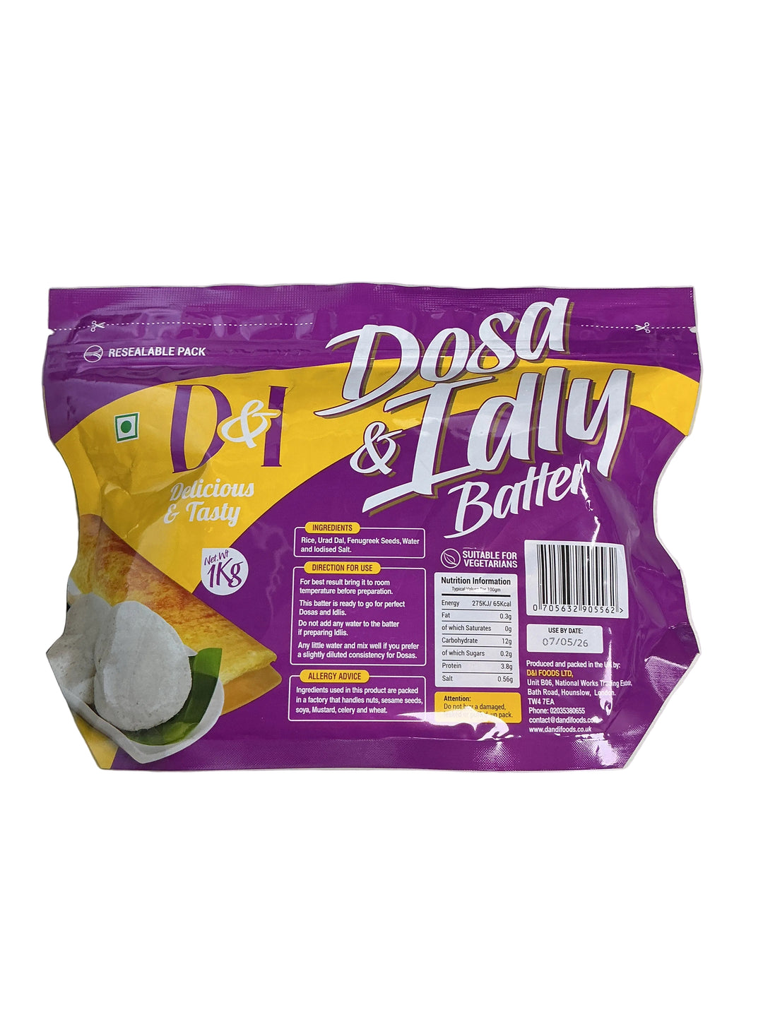 D&I Dosa & Idly Batter 1kg