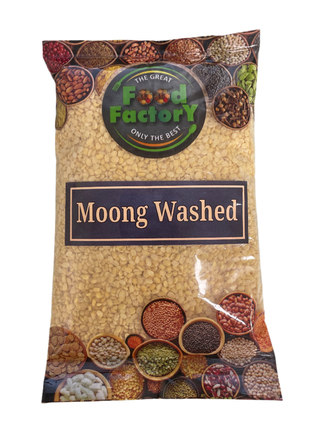Food Factory Lentils Mung Washed Indian 500g
