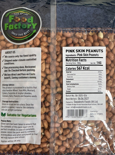 Food Factory Peanut Pink Skin 1Kg