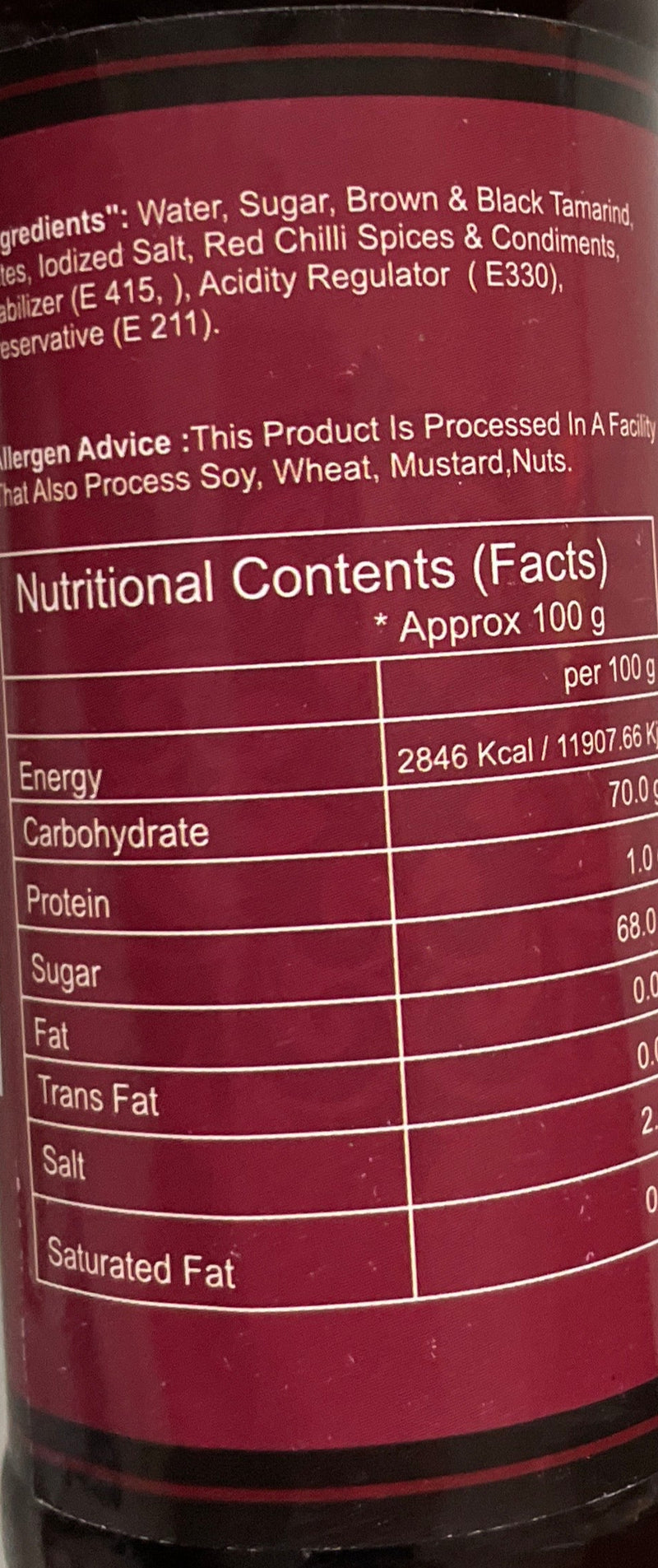 Food Factory Chutney Date & Tamarind 220g