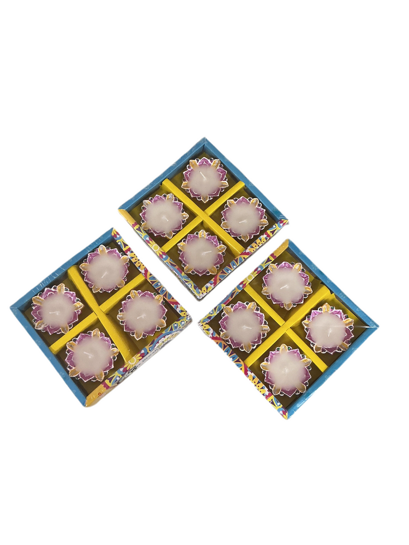 Diwali Designer Clay Diyas With Wax 12 Pack C8