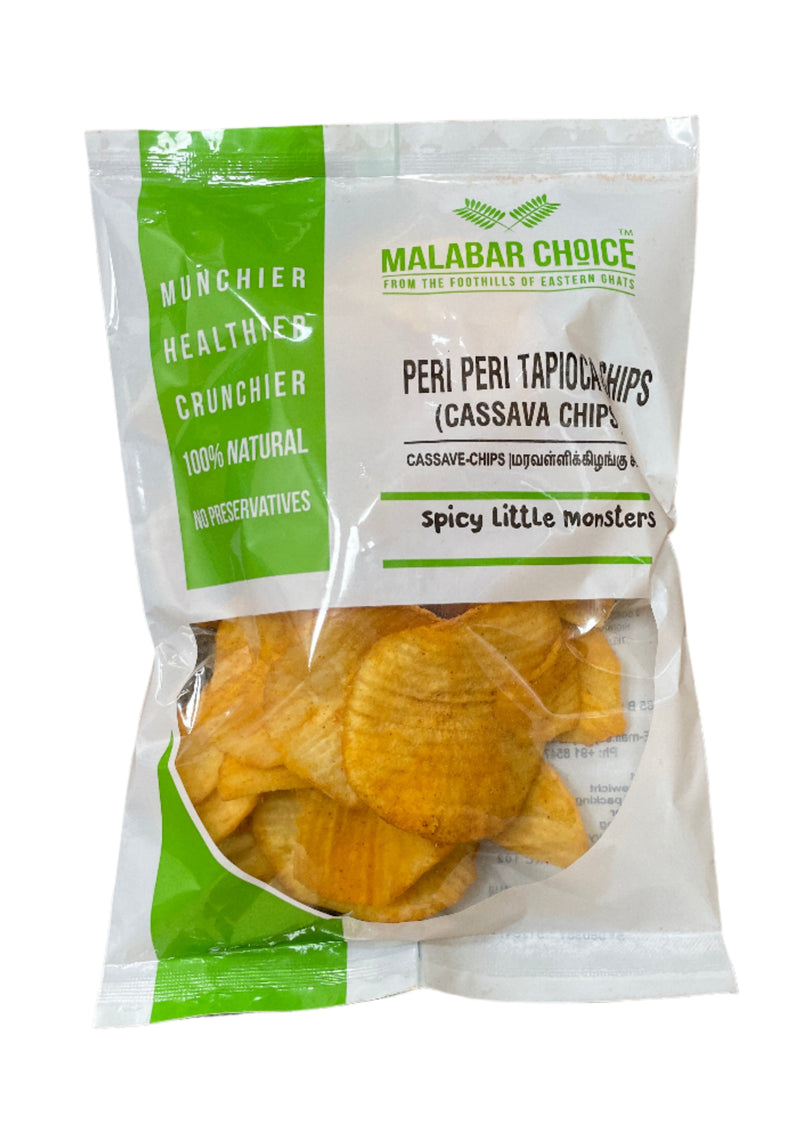 Malabar Choice Peri Peri Tapioca Chips 150g