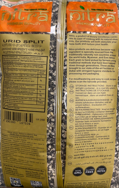 Nitra Urid Split Premium Quality 2Kg