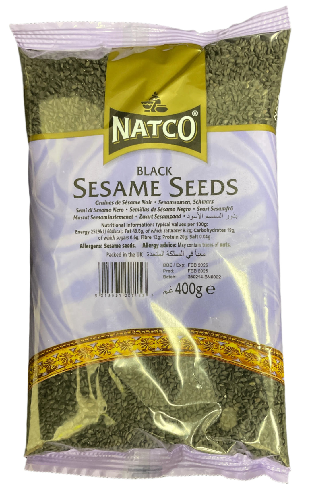 Natco Sesame Seeds Black 400g