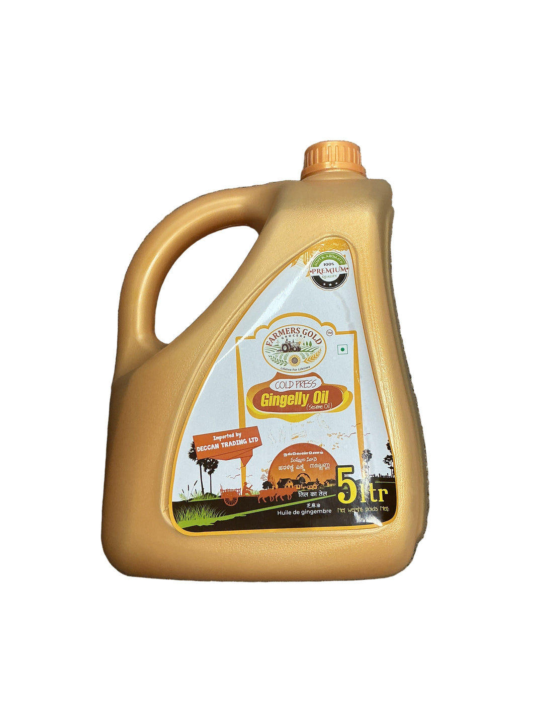 Farmers Gold Oil Gingelly Cold Pressed 5ltr
