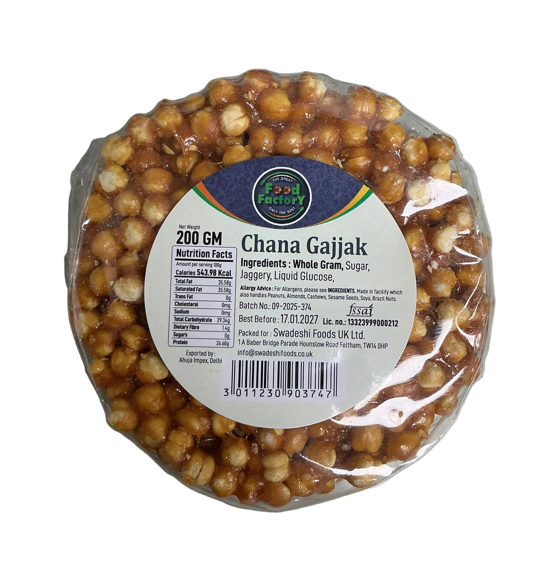 Food Factory Chana Gajjak 200g