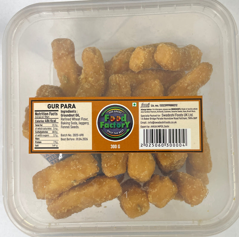 Food Factory Jaggery Gur Para 300g