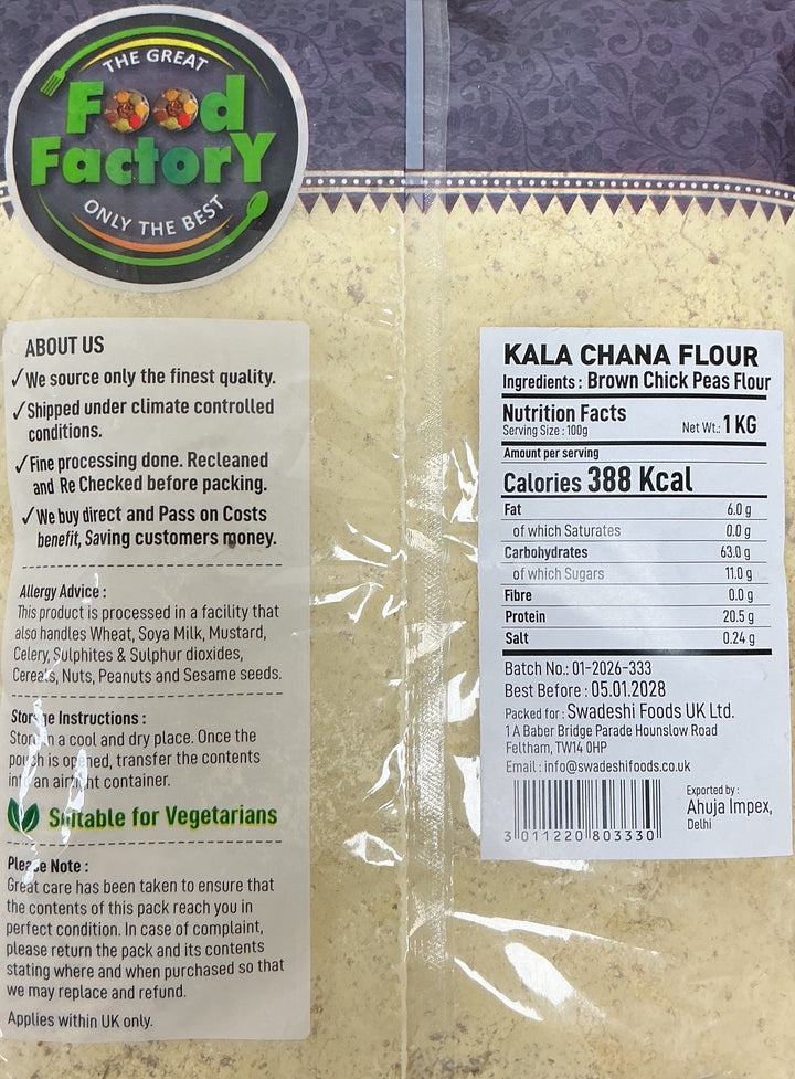 Food Factory Kala Chana Flour 1kg