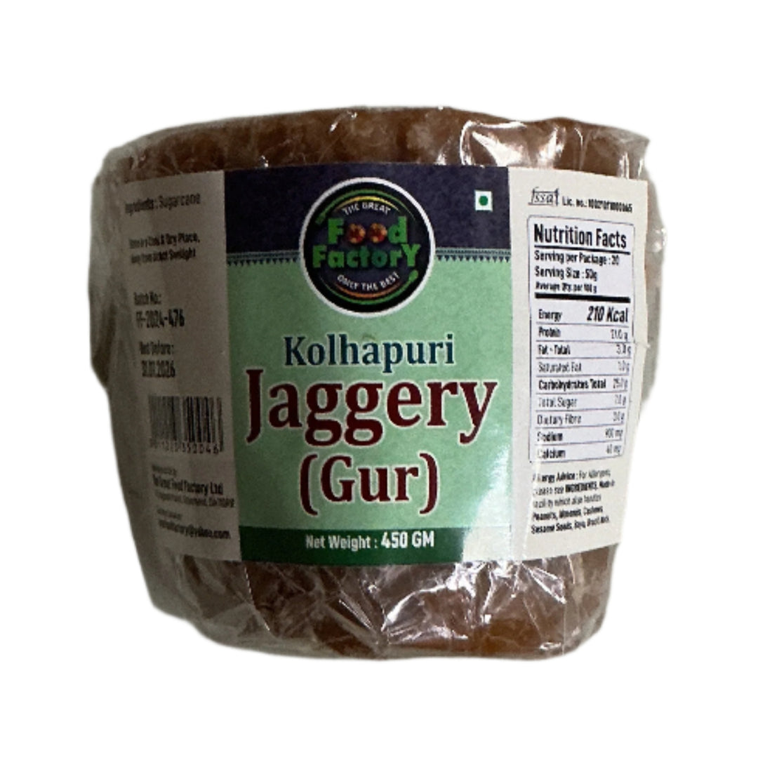 Food Factory Kolhapuri Jaggery Gur 450g