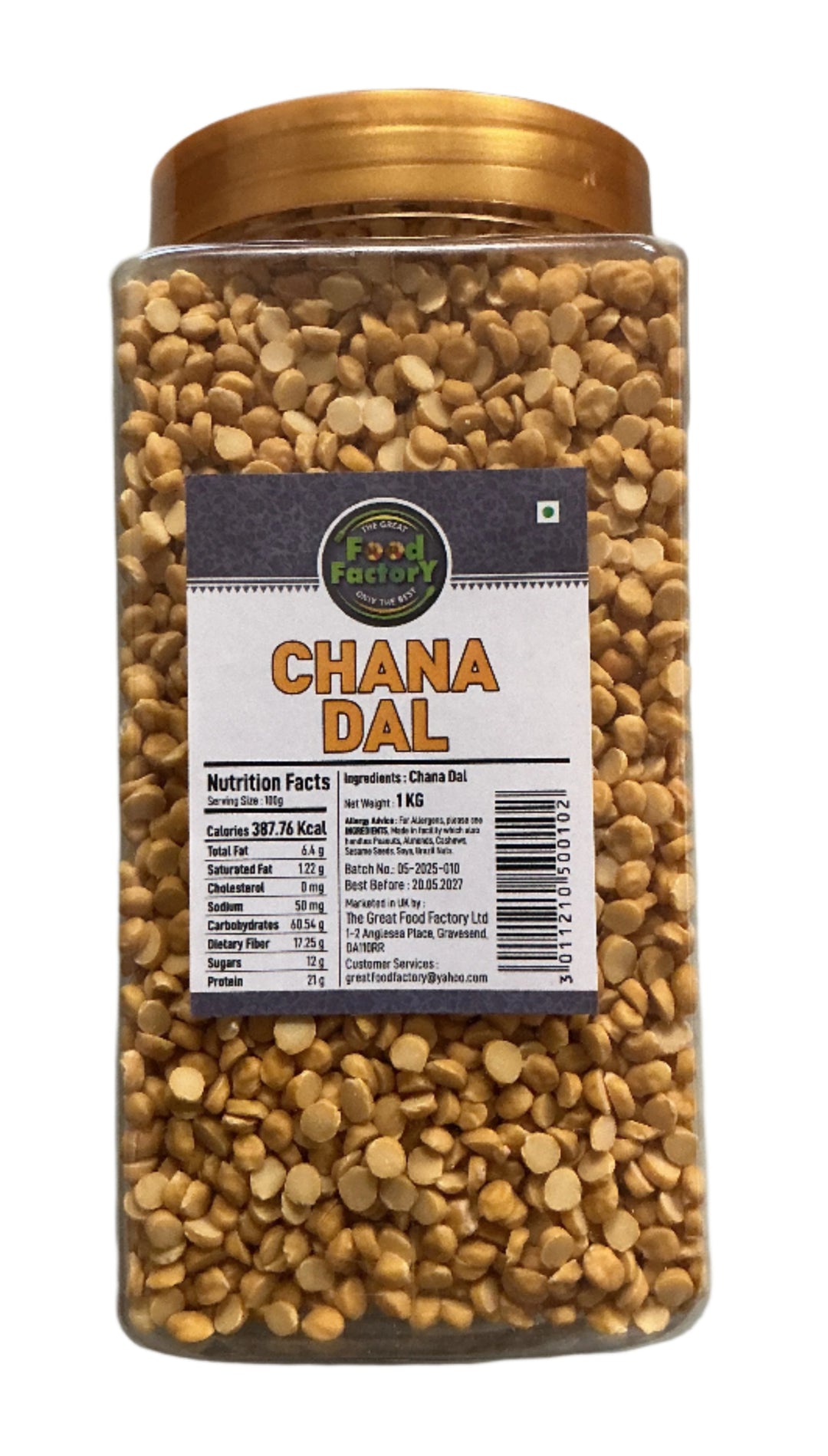 Food Factory Lentils Chana Dall In Jar 1Kg