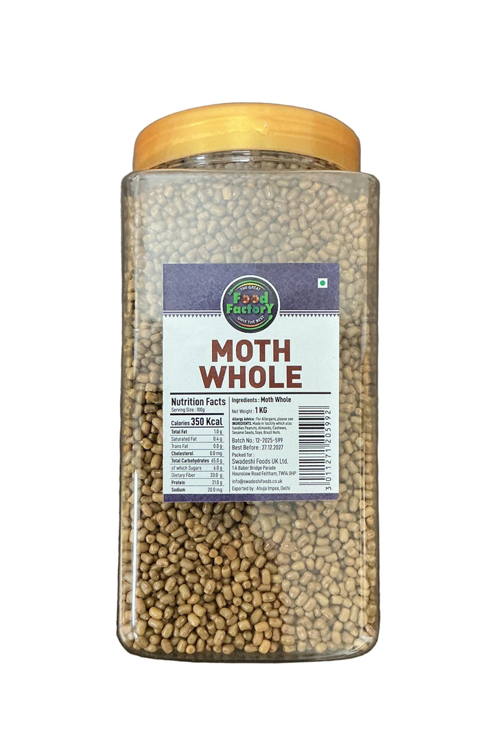 Food Factory Lentils Moth Whole In Jar Indian 1kg