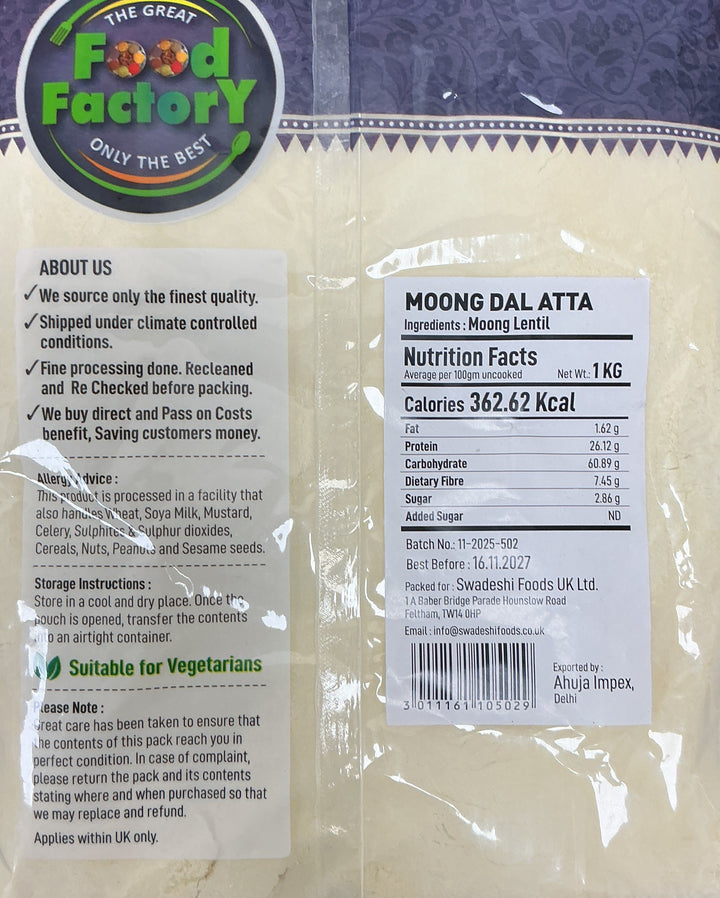 Food Factory Moong Dal Atta 1kg