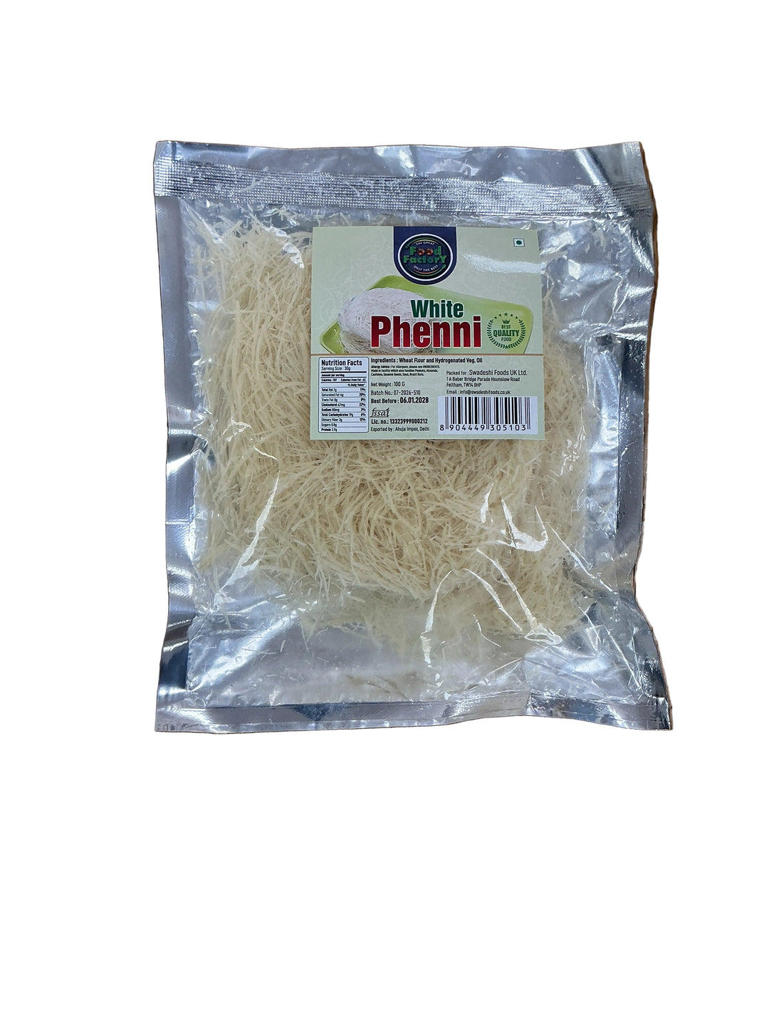 Food Factory Pheni White 100g