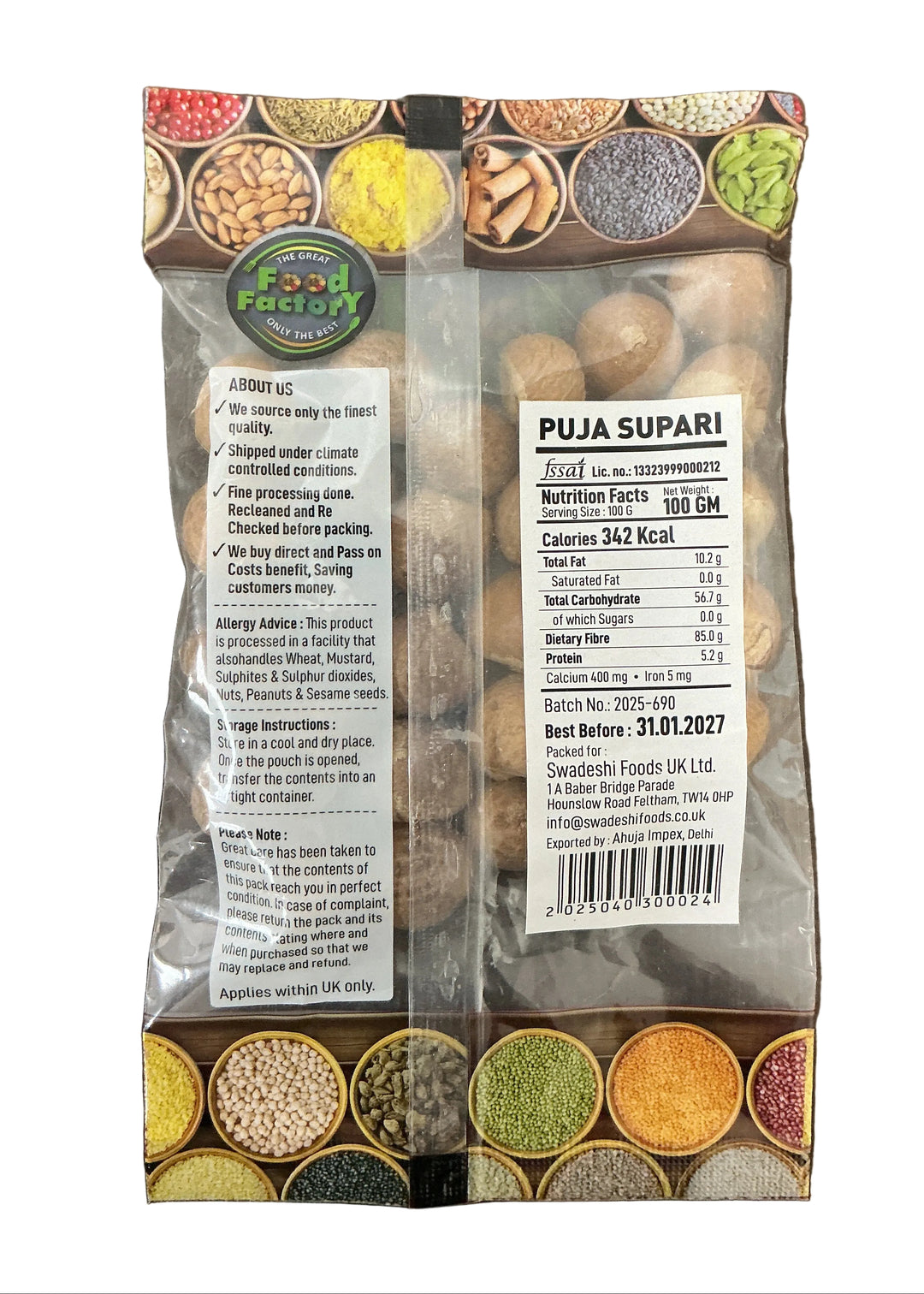Food Factory Puja Supari 100g