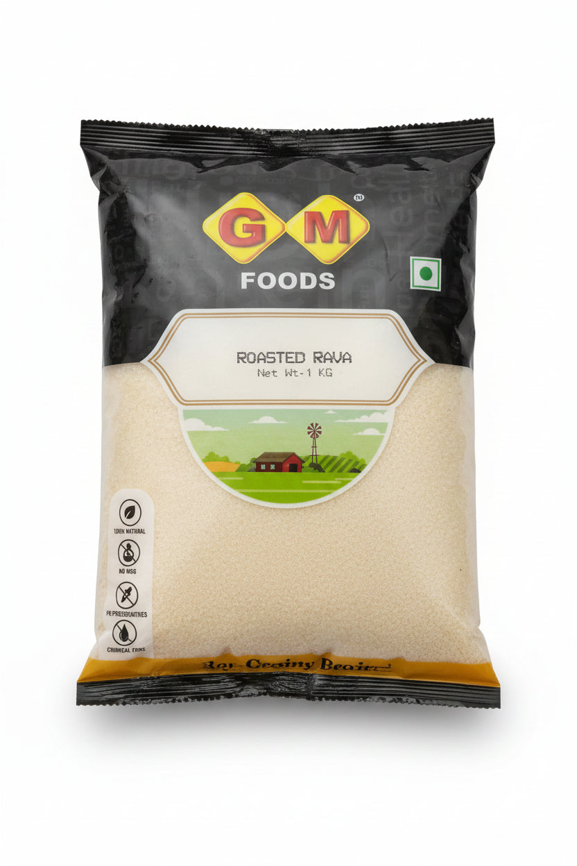 GM Foods Roasted Rava 1kg
