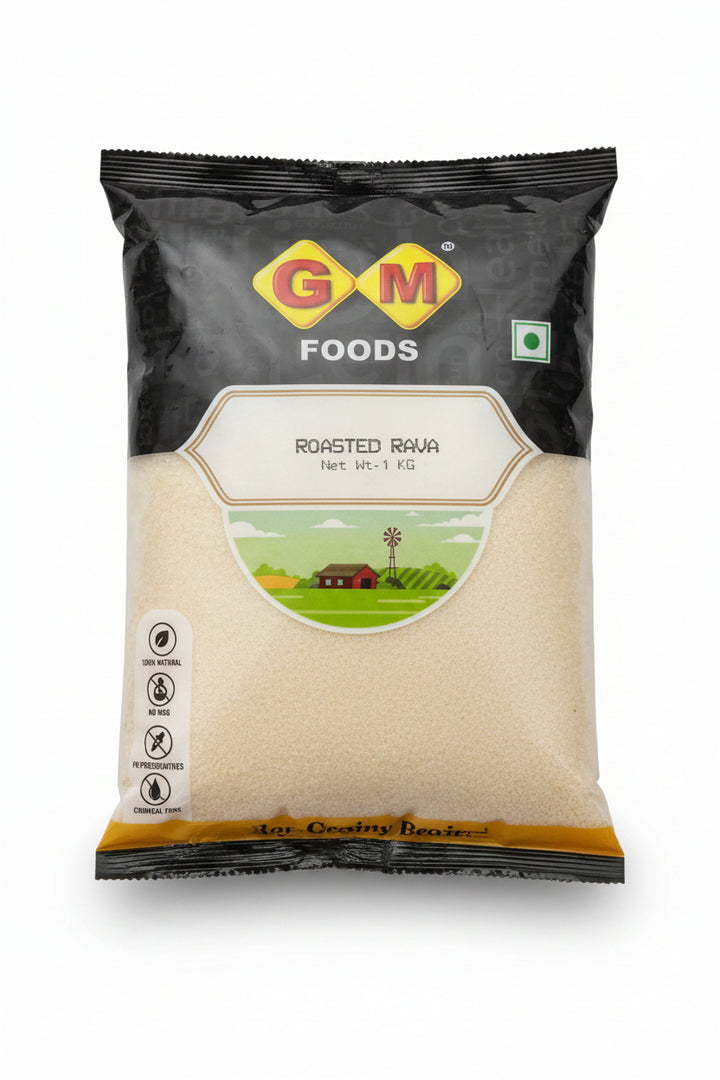 GM Foods Roasted Rava 1kg