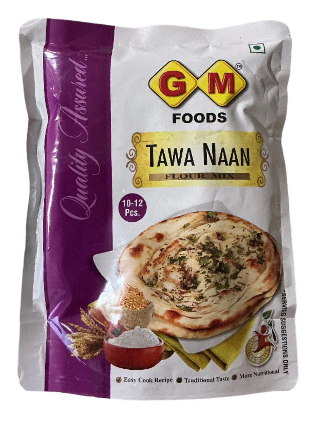 GM Foods Tawa Naan Flour Mix 400g 10-12Pcs