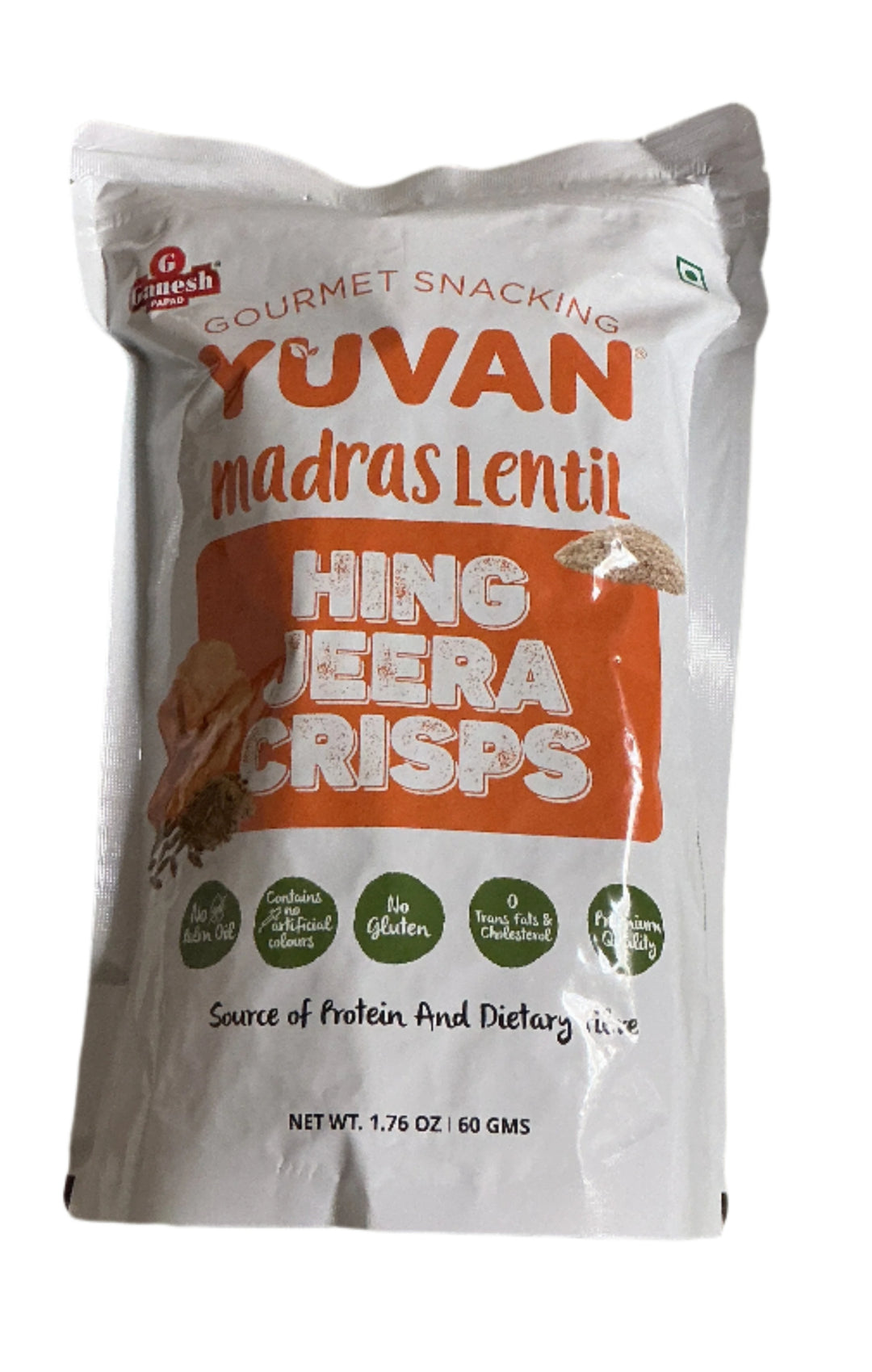 Ganesh Crisps Madras Lentil Hing Jeera 60g
