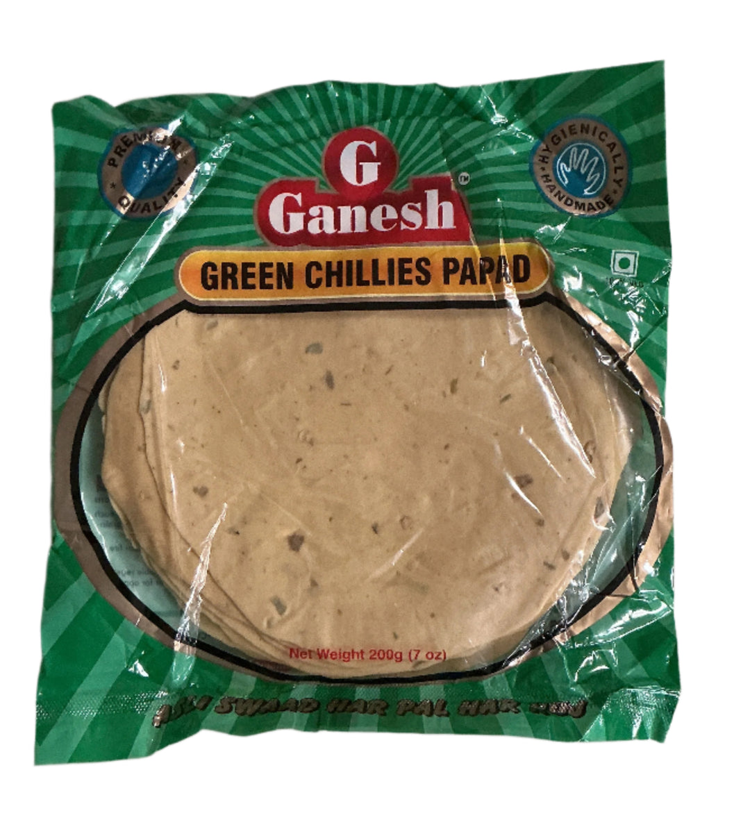 Ganesh Papad Green Chillies 200g