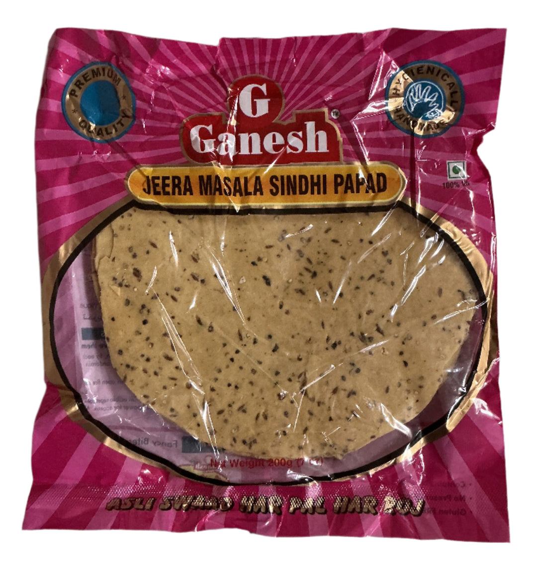 Ganesh Papad Jeera Masala Sindhi 200g
