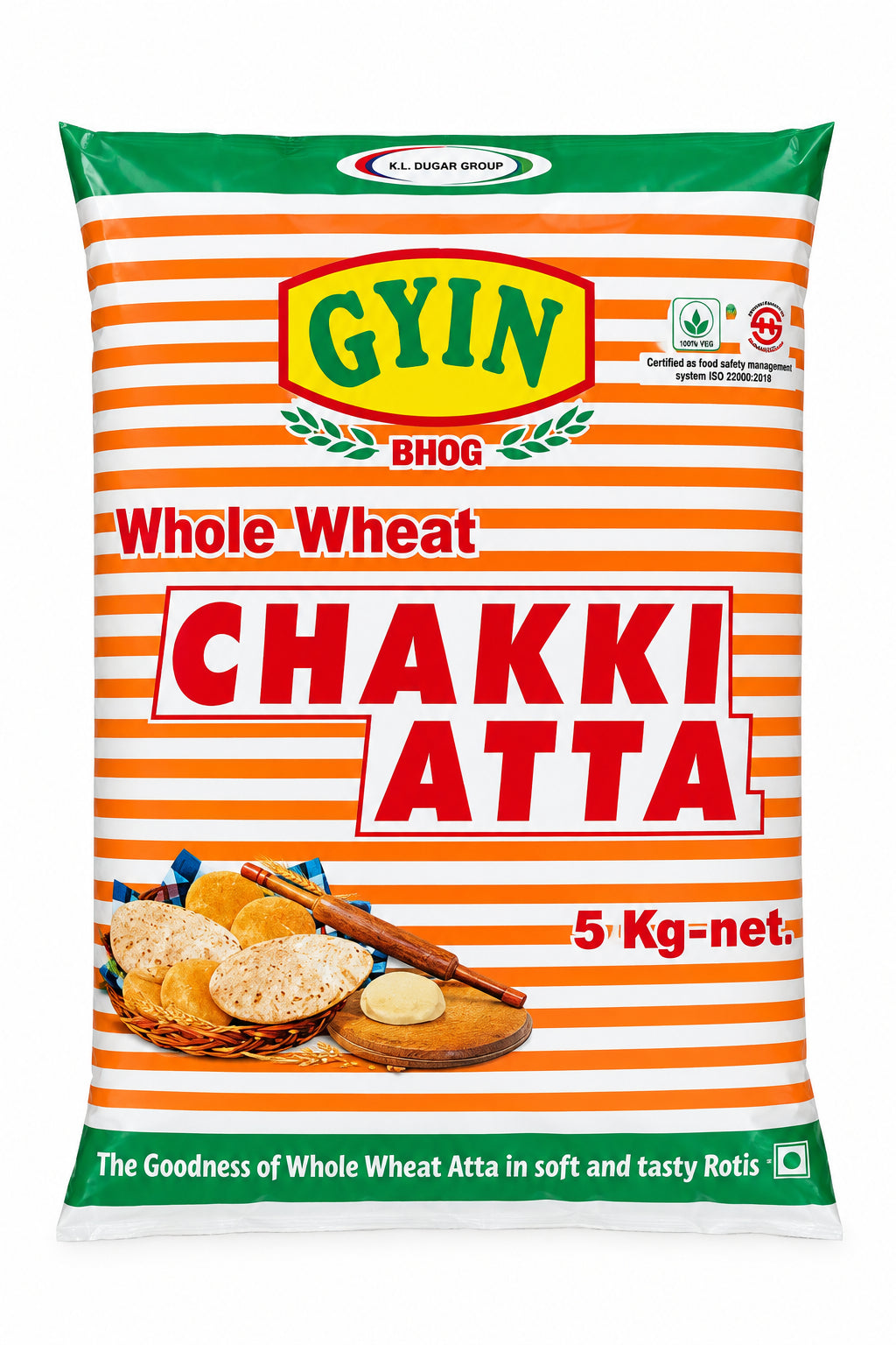 Gyan Flour Whole Wheat Chakki Atta 5kg