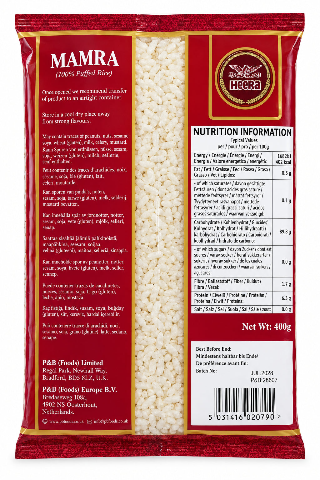 Heera Mamra Puffed Rice 400g