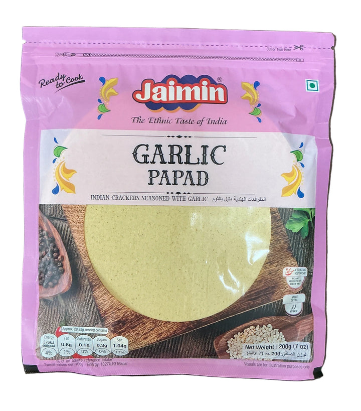 Jaimin Papad Garlic 200g