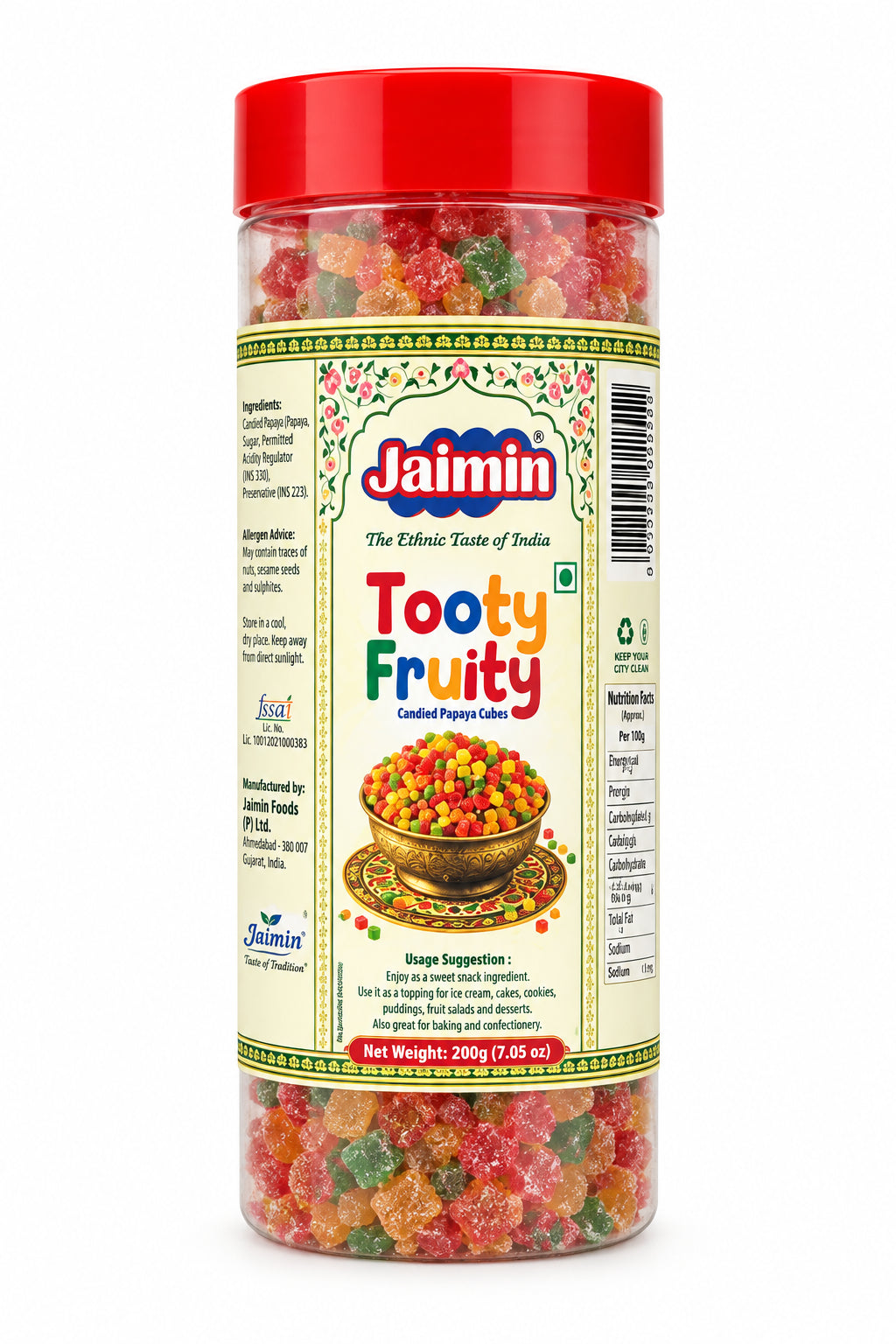 Jaimin Tooty Fruity 200g
