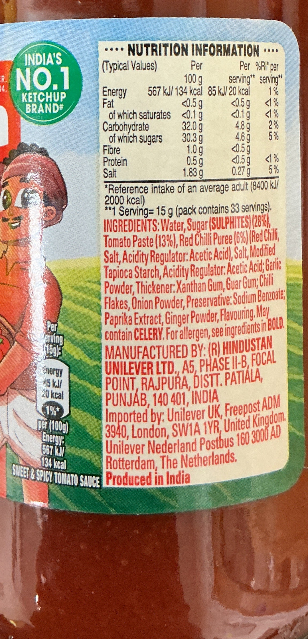 Kissan Sauce Sweet & Spicy 500g