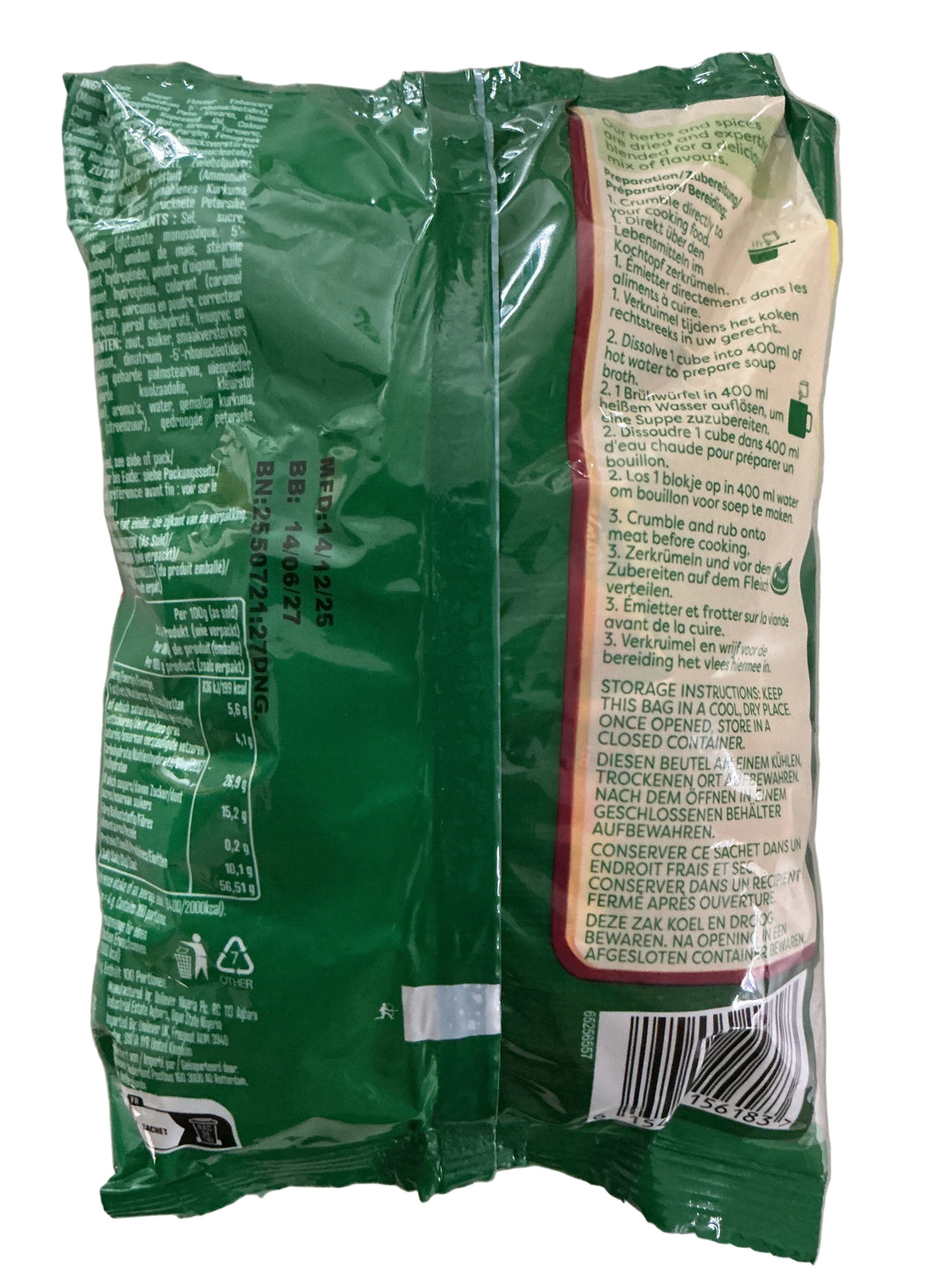 Knorr Cubes Beef Flavour Seasoning 50x8g
