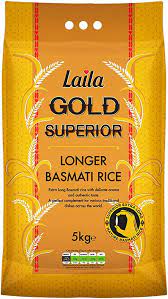 Laila Rice Basmati Gold Superior 5Kg