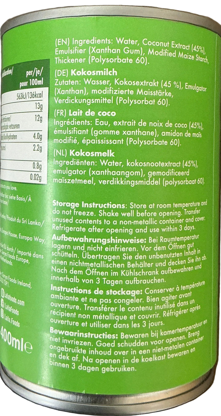 Laila Coconut Milk 400ml