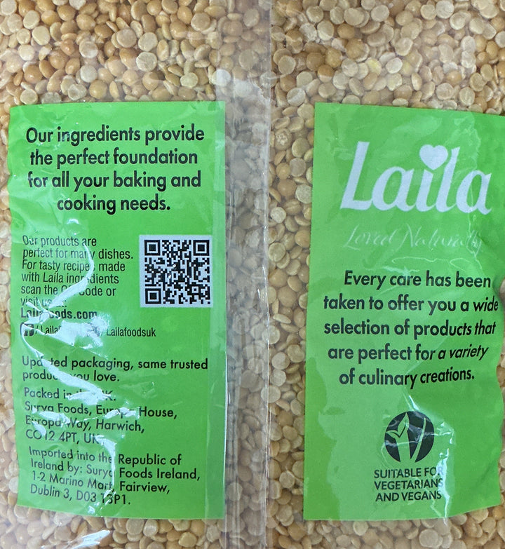 Laila Lentils Toor Dall Plain 2kg