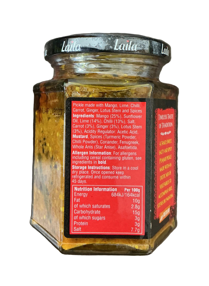 Laila Pickle Punjabi Mango 250g Mix &amp; Match Any 2 for £1