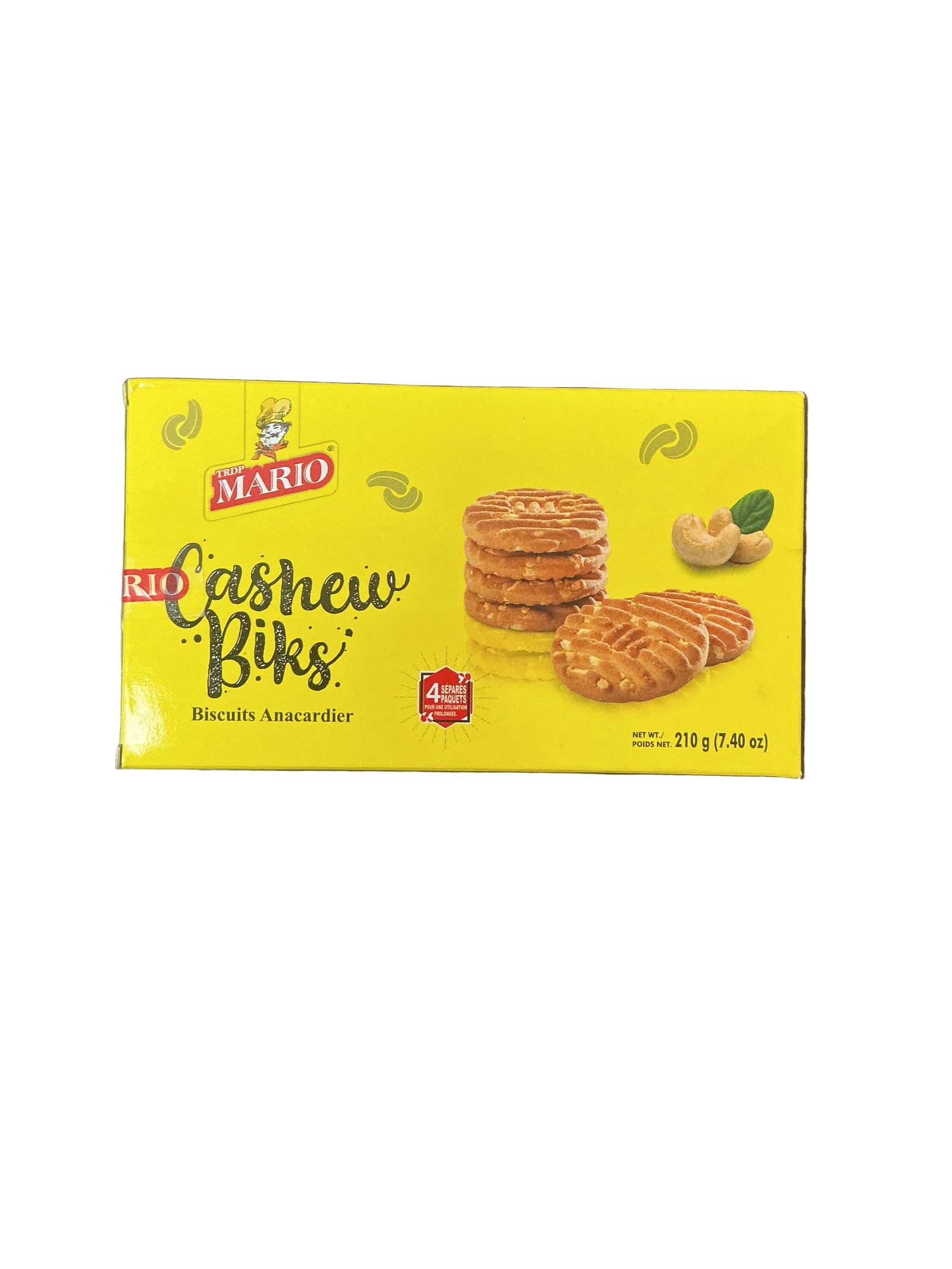 Mario Biscuits Cashew Biks 210g - ExoticEstore