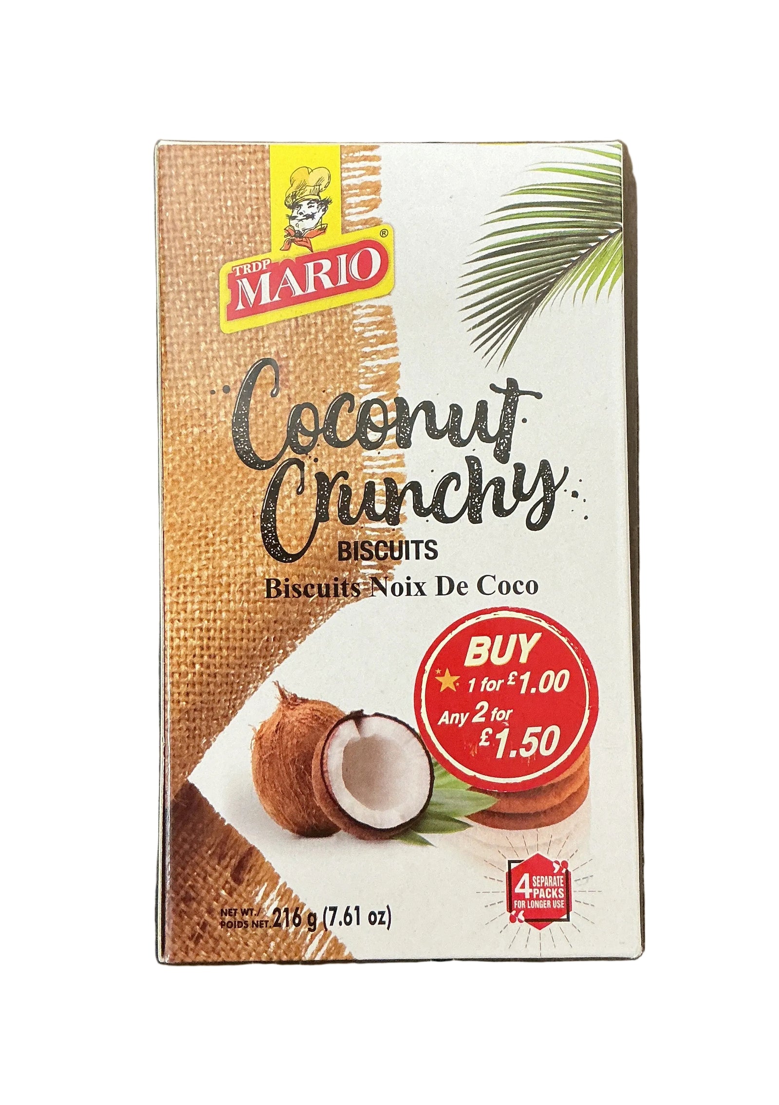 Mario Biscuits Coconut Crunchy 216g - ExoticEstore