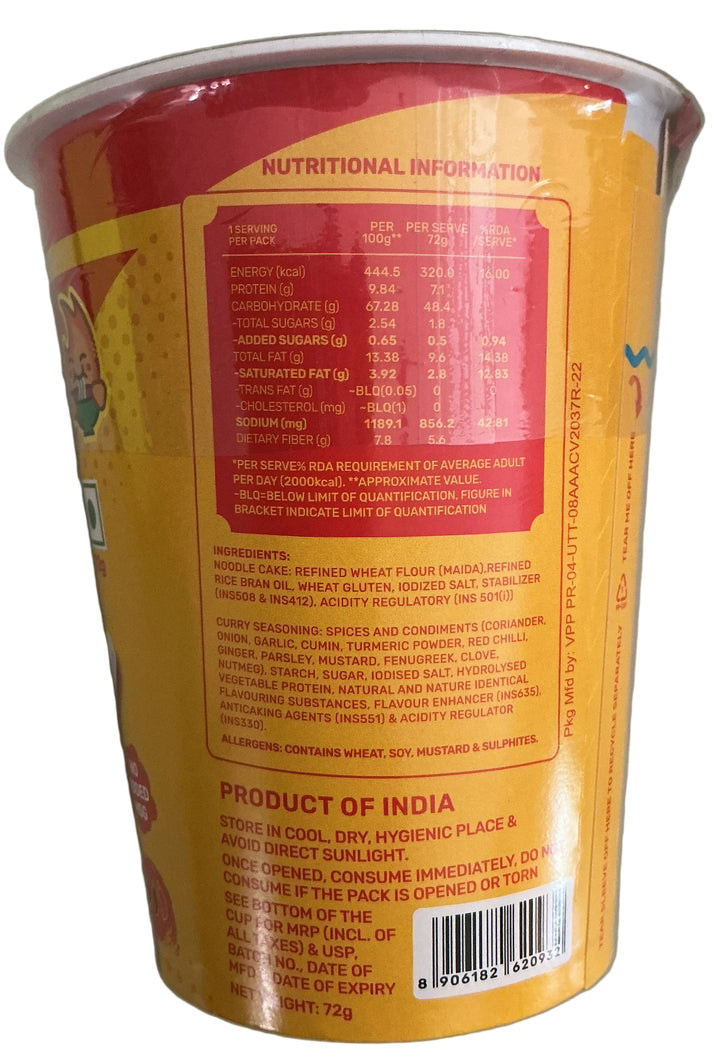 Master Chow Soupy Noodles Curry Masala 72g