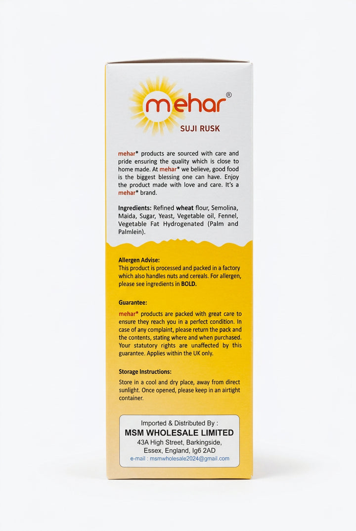 Mehar Premium Suji Rusk 560g