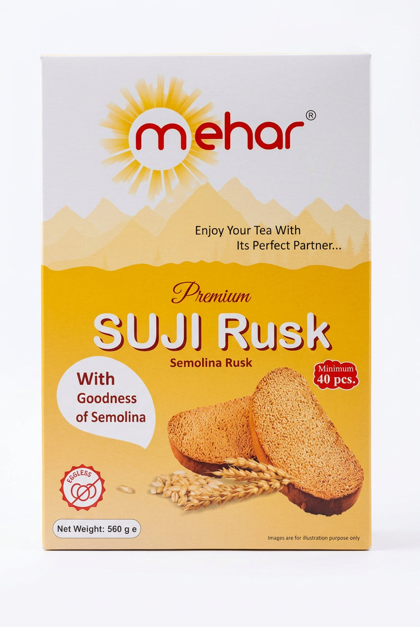 Mehar Premium Suji Rusk 560g