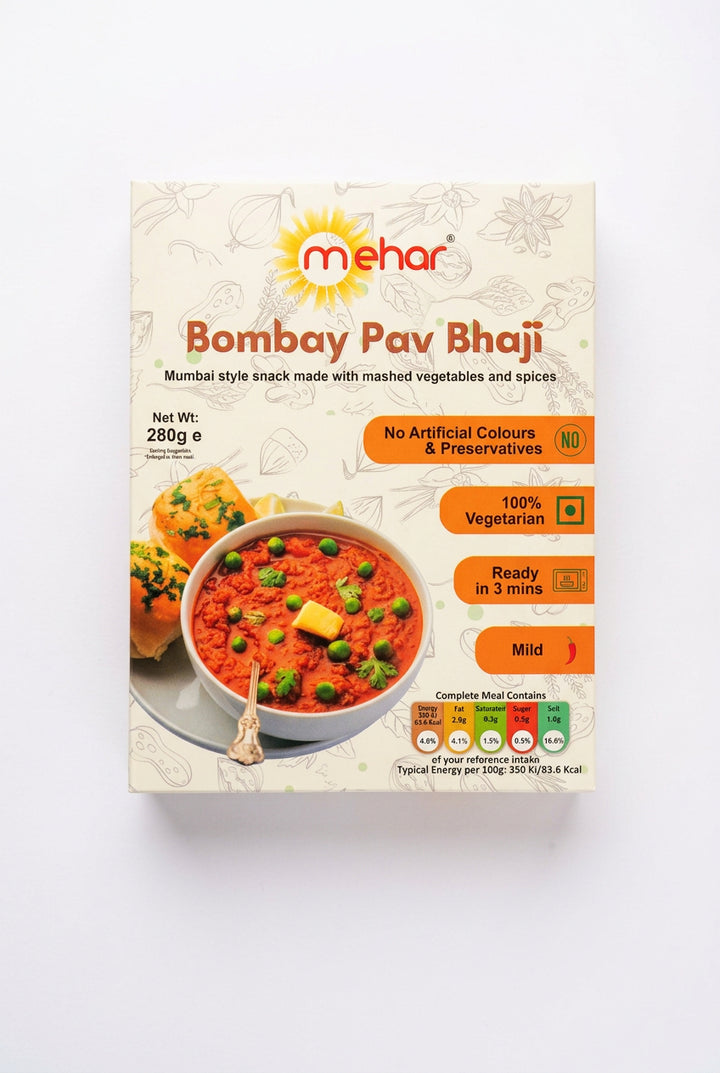 Mehar Ready Meal Bombay Pav Bhaji 280g