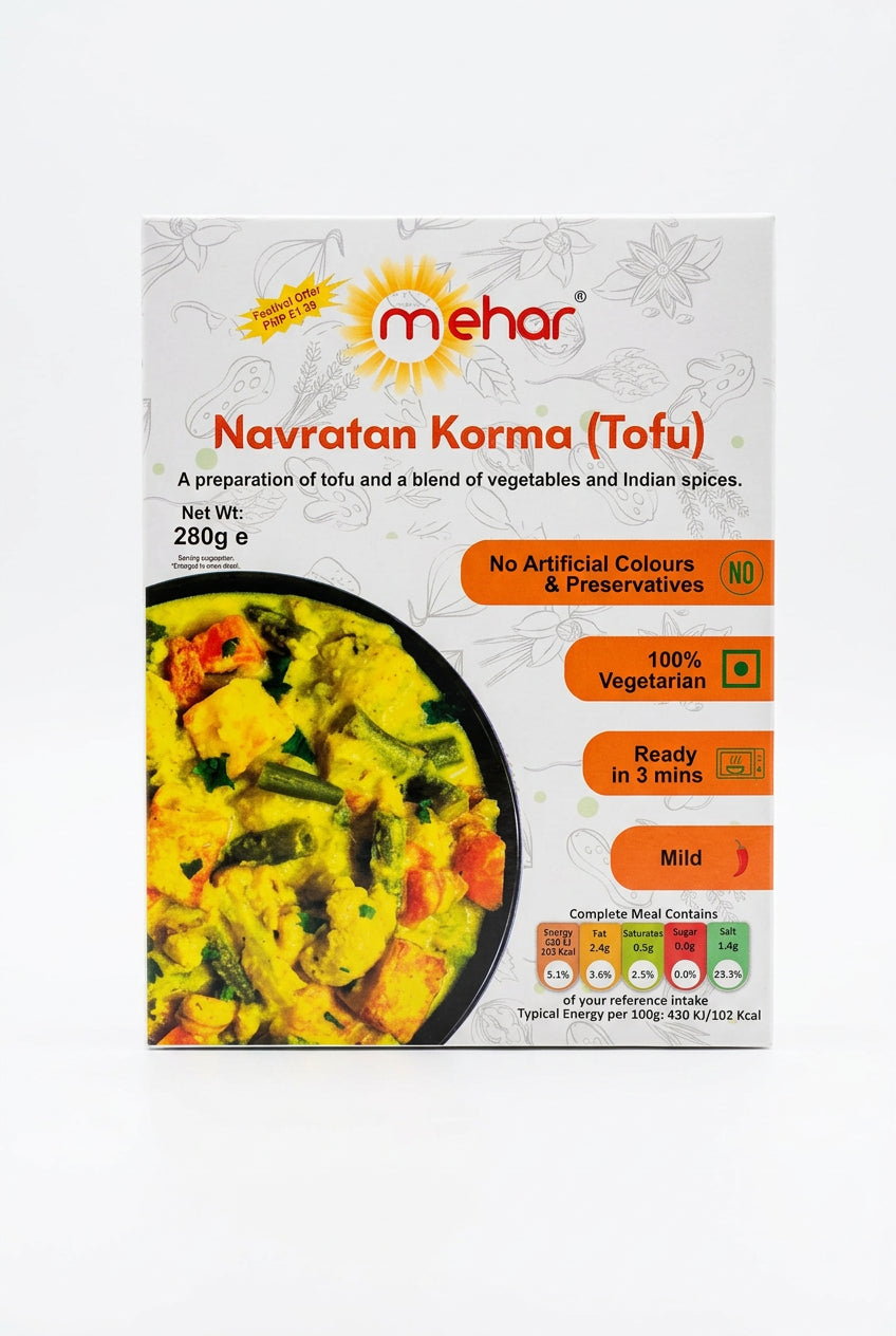 Mehar Ready Meal Navratan Korma Tofu 280g