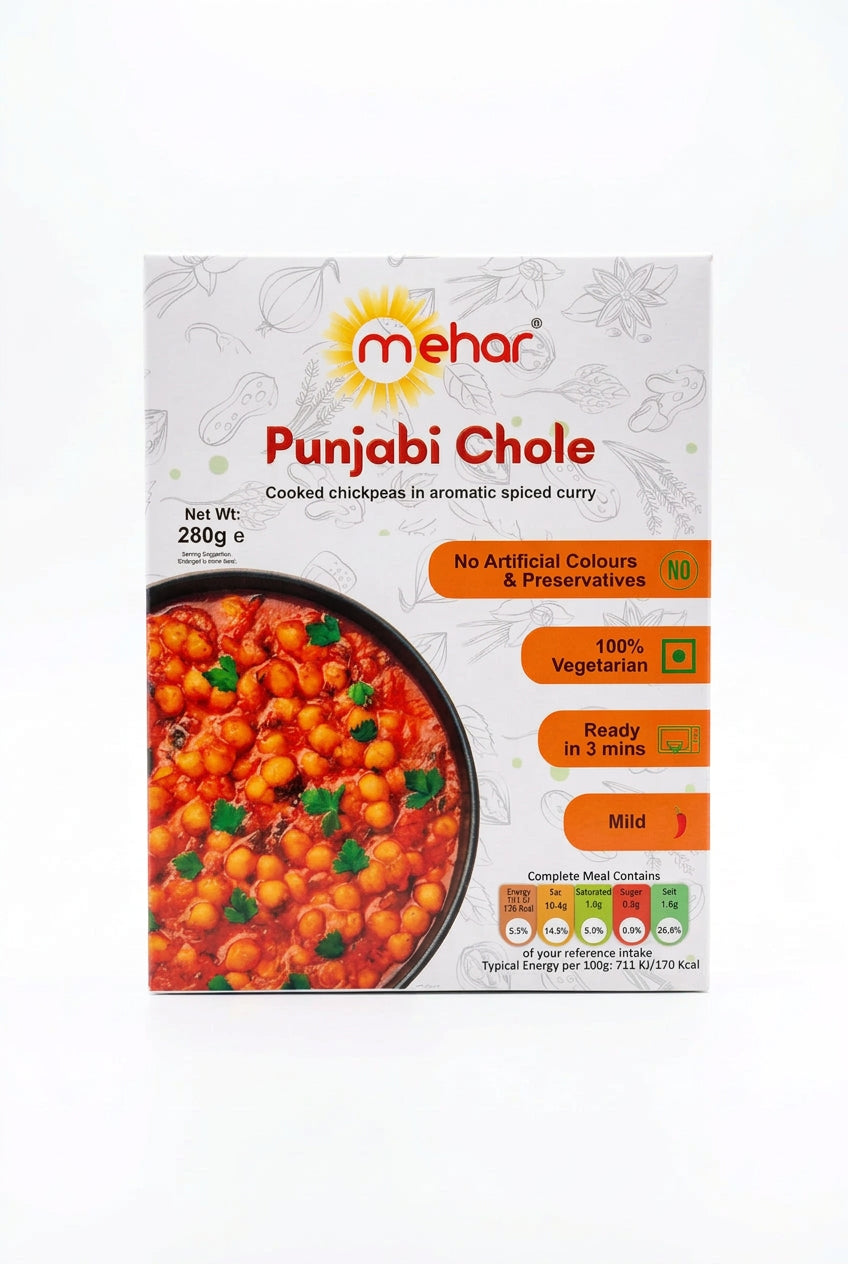 Mehar Ready Meal  Punjabi Chole 280g