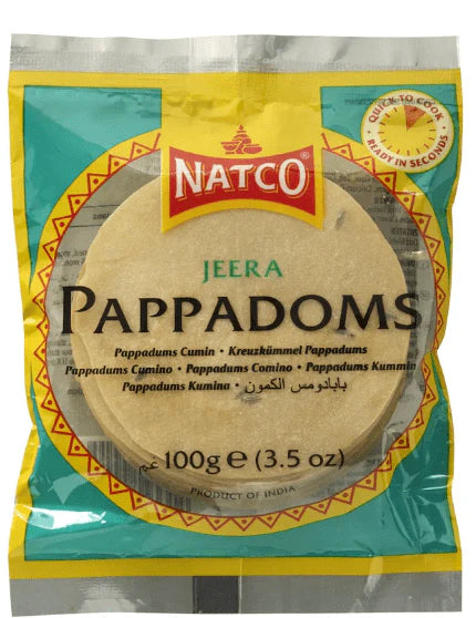 Natco Pappadoms Jeera 100g