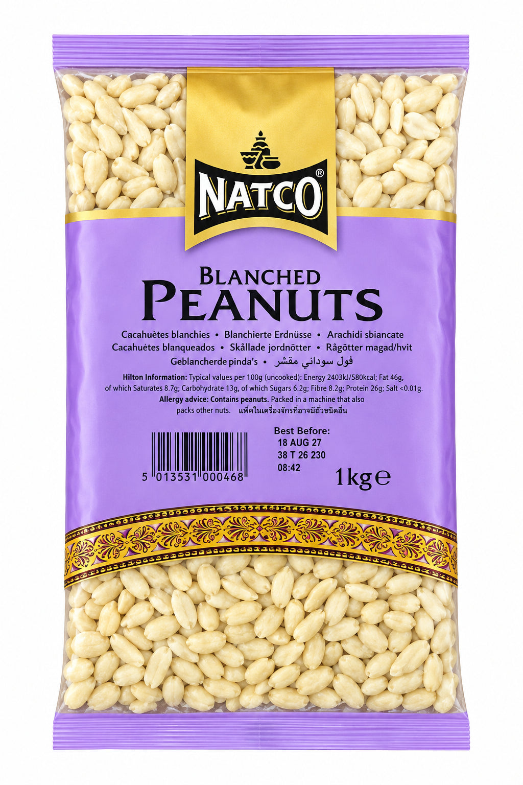Natco Blanched Peanuts 1kg