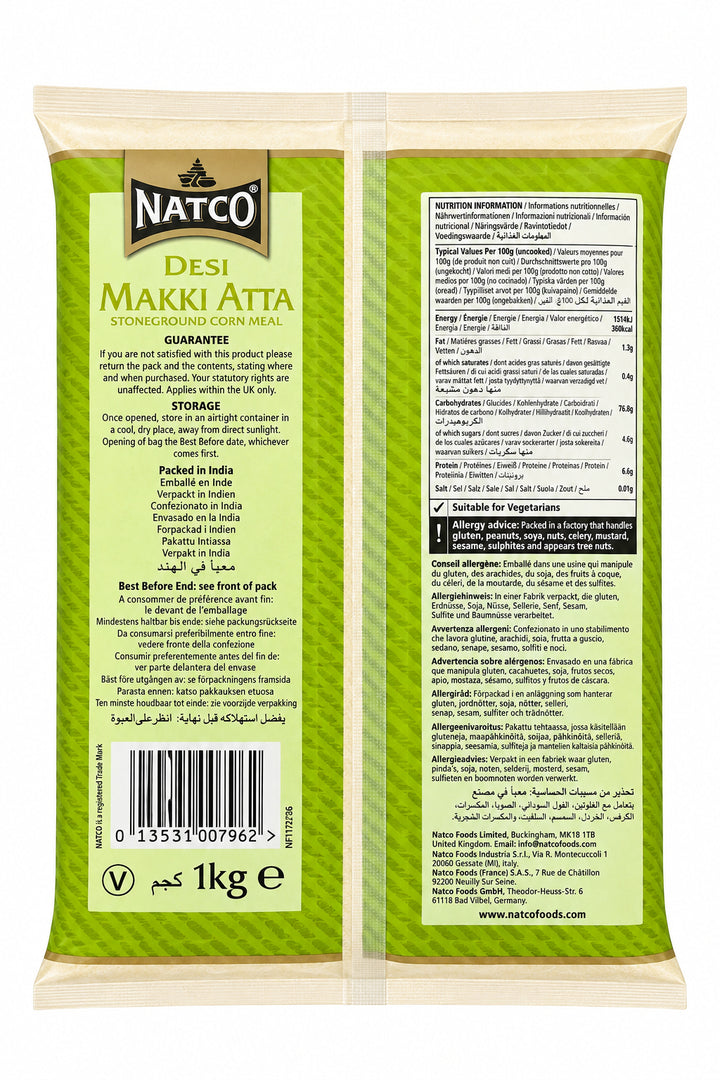 Natco Flour Desi Makki Atta 1kg