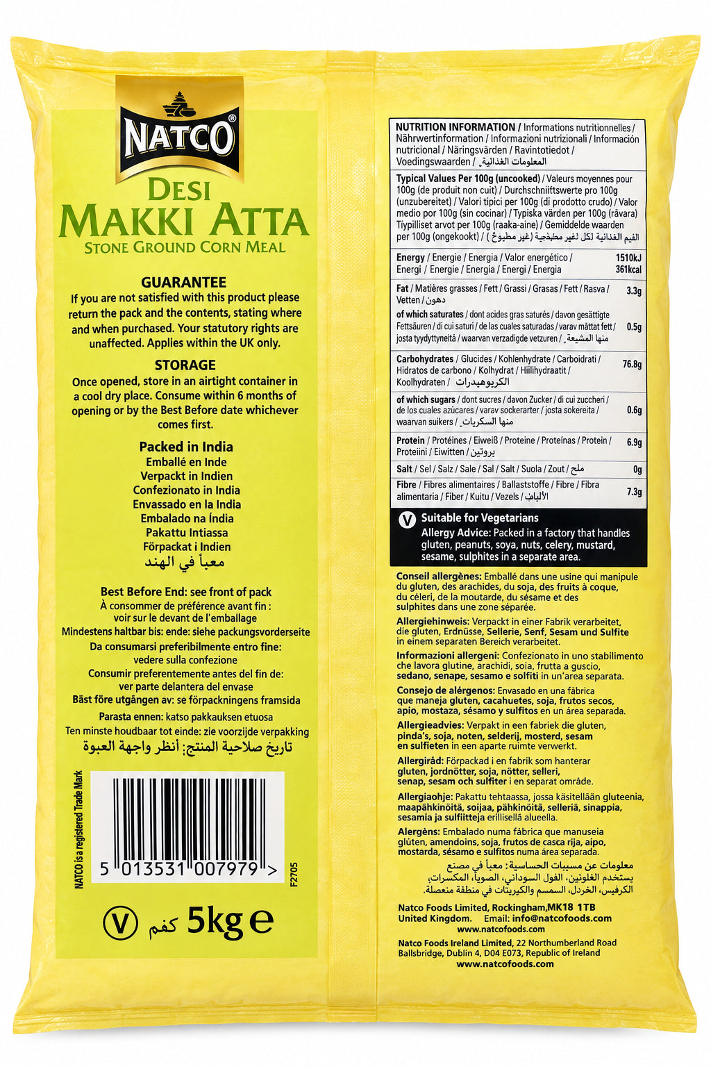 Natco Flour Desi Makki Atta 5kg