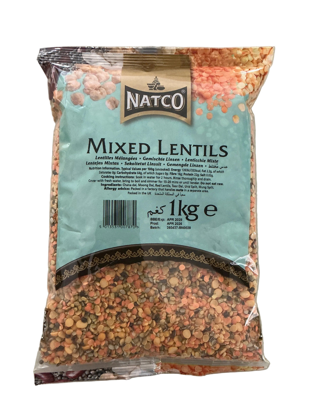 Natco Lentils Mixed Dall 1kg