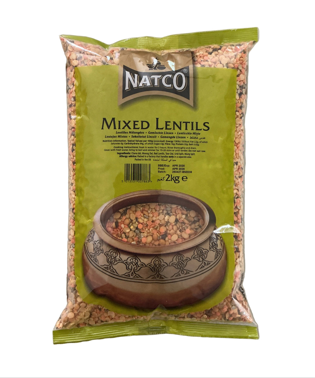 Natco Lentils Mixed Dall 2kg