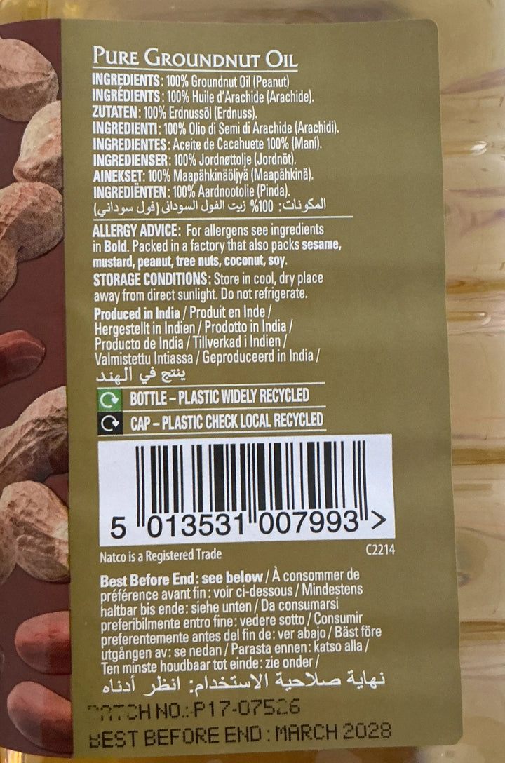 Natco Oil Pure Groundnut 4ltr